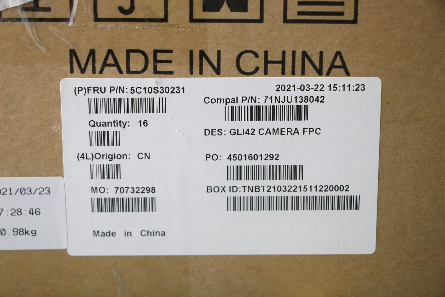 Lenovo Cable Cable C 82L3 Camera Fpc - 5C10S30231