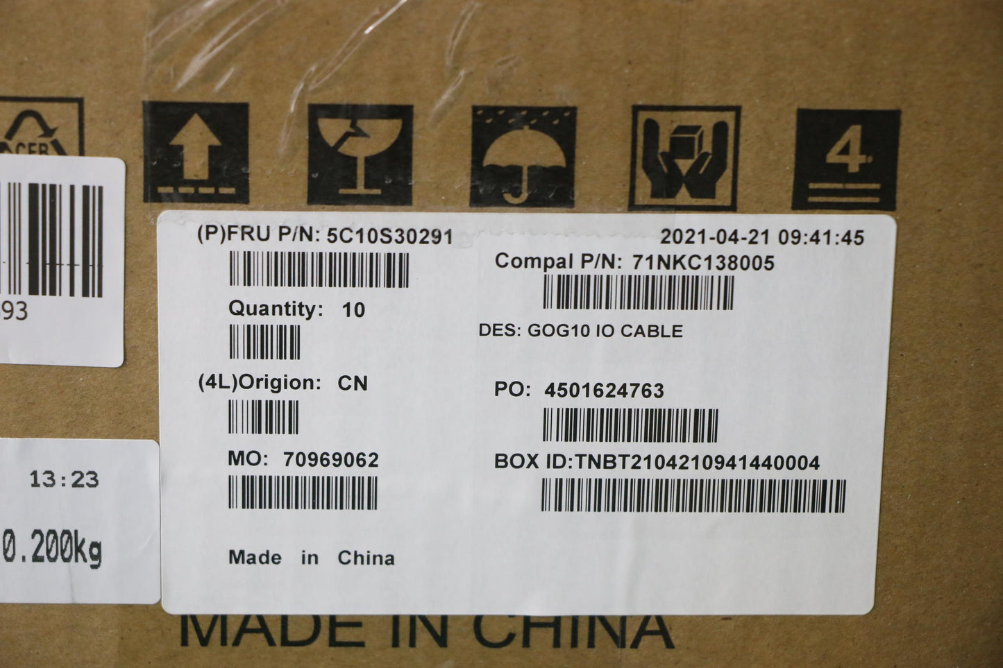 Lenovo Cable Cable C 82K1 Io - 5C10S30291