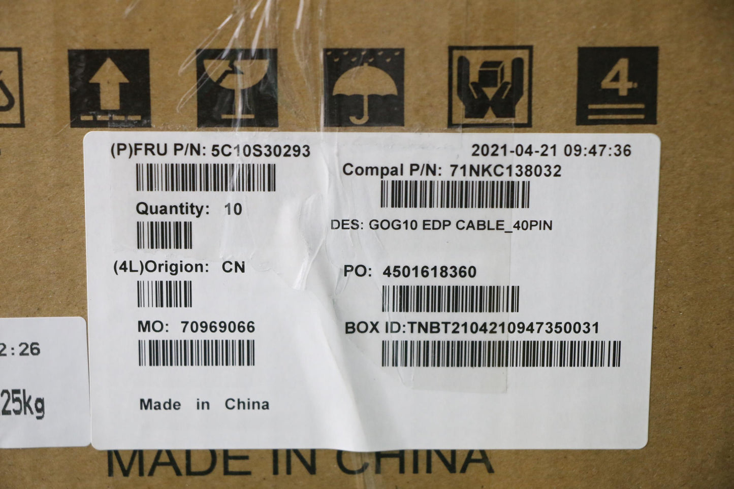 Lenovo EDP Cable, 40-pin - 5C10S30293