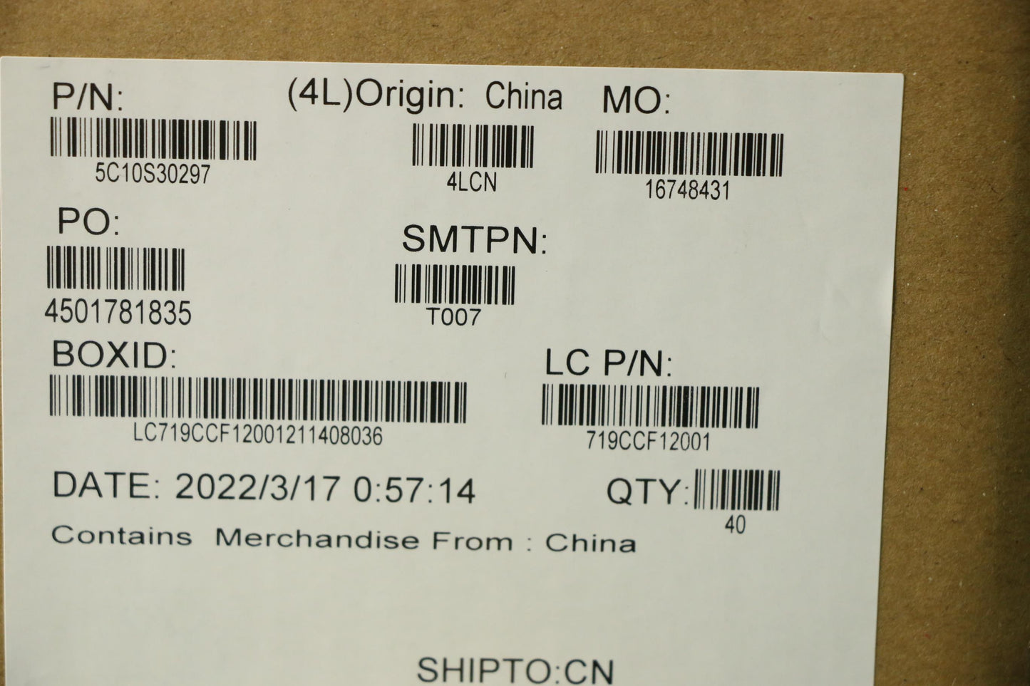 Lenovo Cable Fp Board Cable L20Yn - 5C10S30297