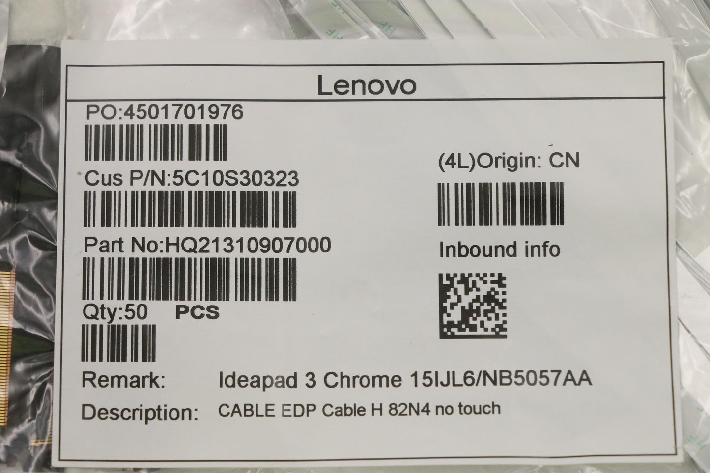 Lenovo Cable Edp Cable H 82N4 No Touc - 5C10S30323