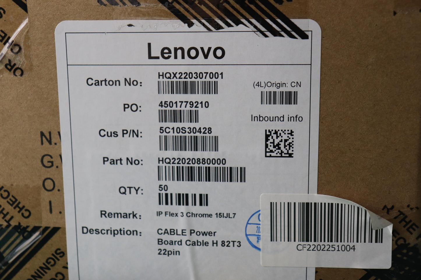 Lenovo Cable Power Board Cable H 82T3 - 5C10S30428