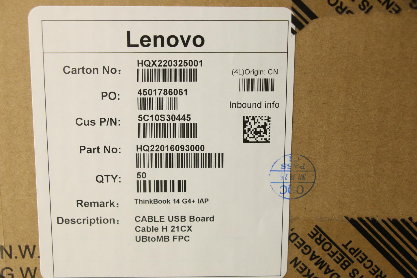 Lenovo Cable Usb Board Cable H 21Cx U - 5C10S30445