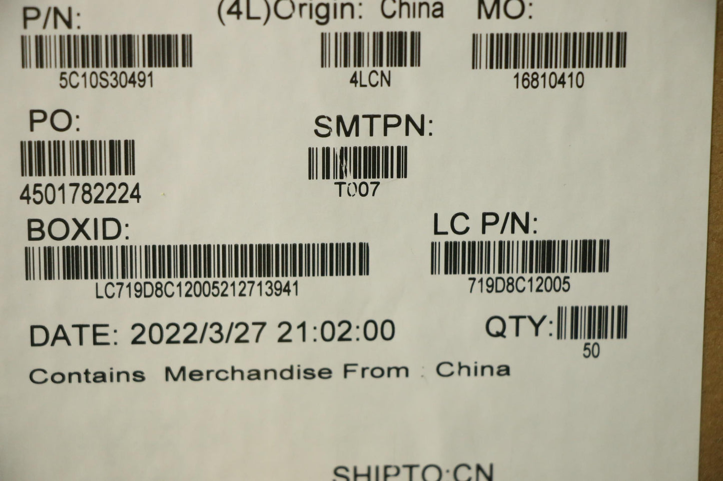 Lenovo Cable Usb Board Cable L 82Qg - 5C10S30491
