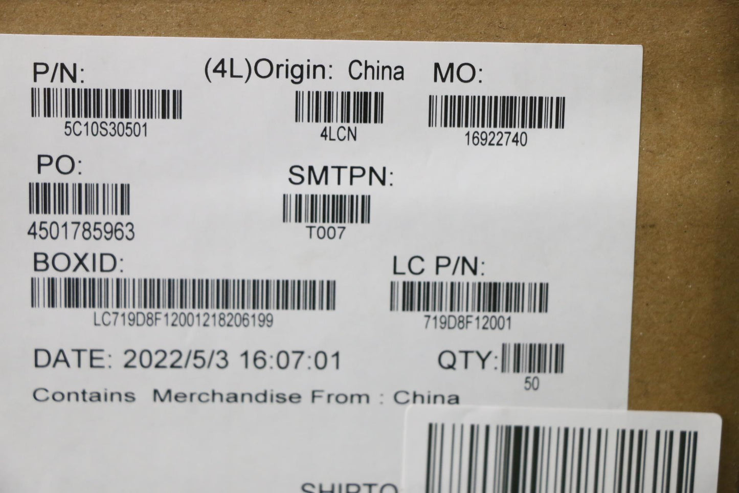 Lenovo Power Board Cable L 82QE - 5C10S30501