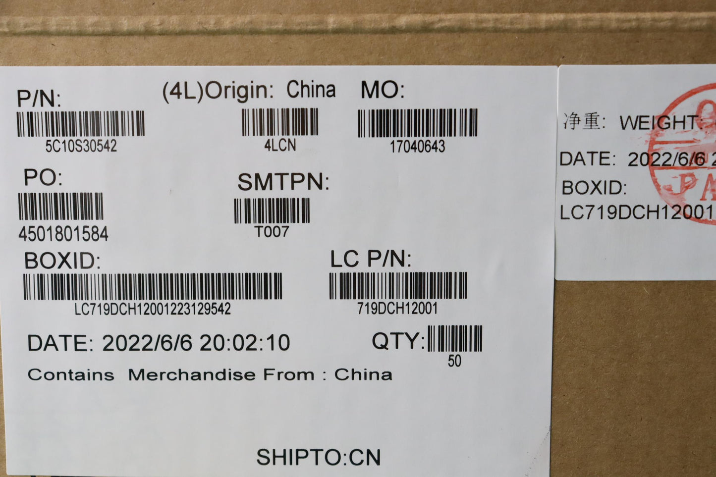 Lenovo Cable Usb Board Cable L82Qf - 5C10S30542