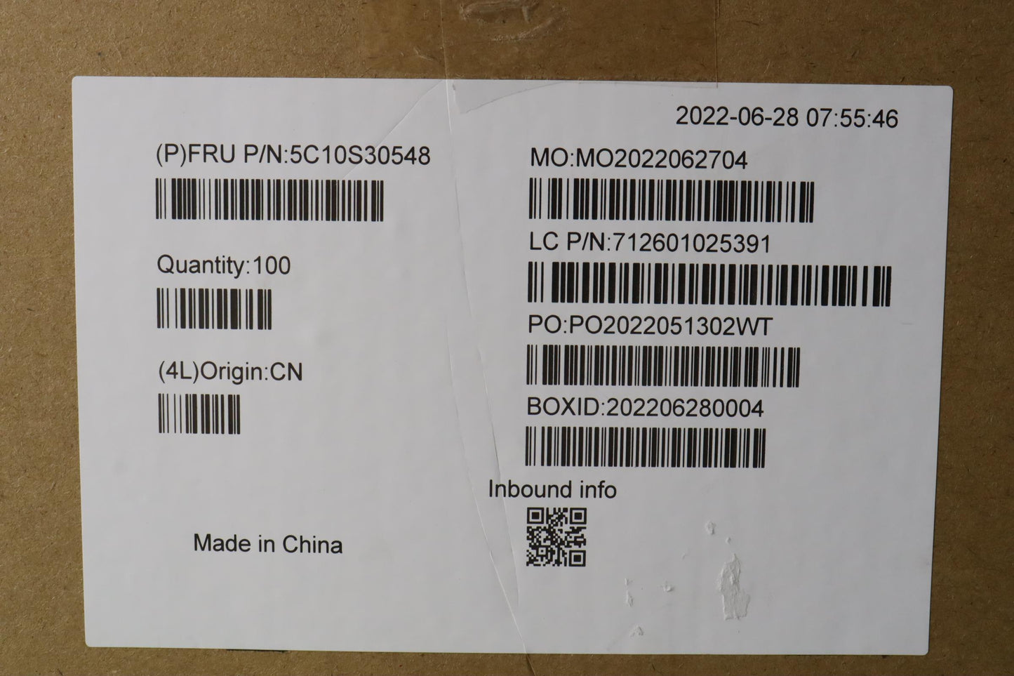 Lenovo Cable Dmic Cable Wt 82Tq Lr - 5C10S30548