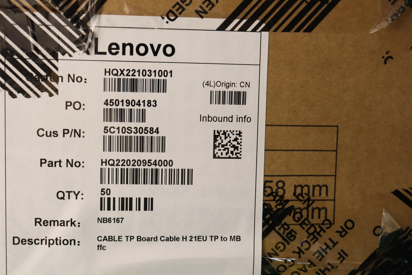 Lenovo Cable Tp Board Cable H 21Eu Tp - 5C10S30584