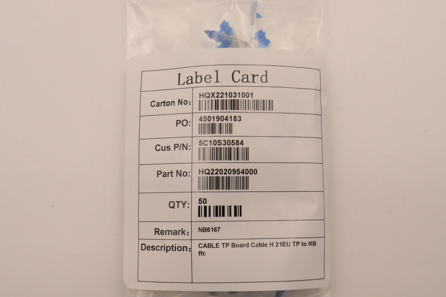 Lenovo Cable Tp Board Cable H 21Eu Tp - 5C10S30584