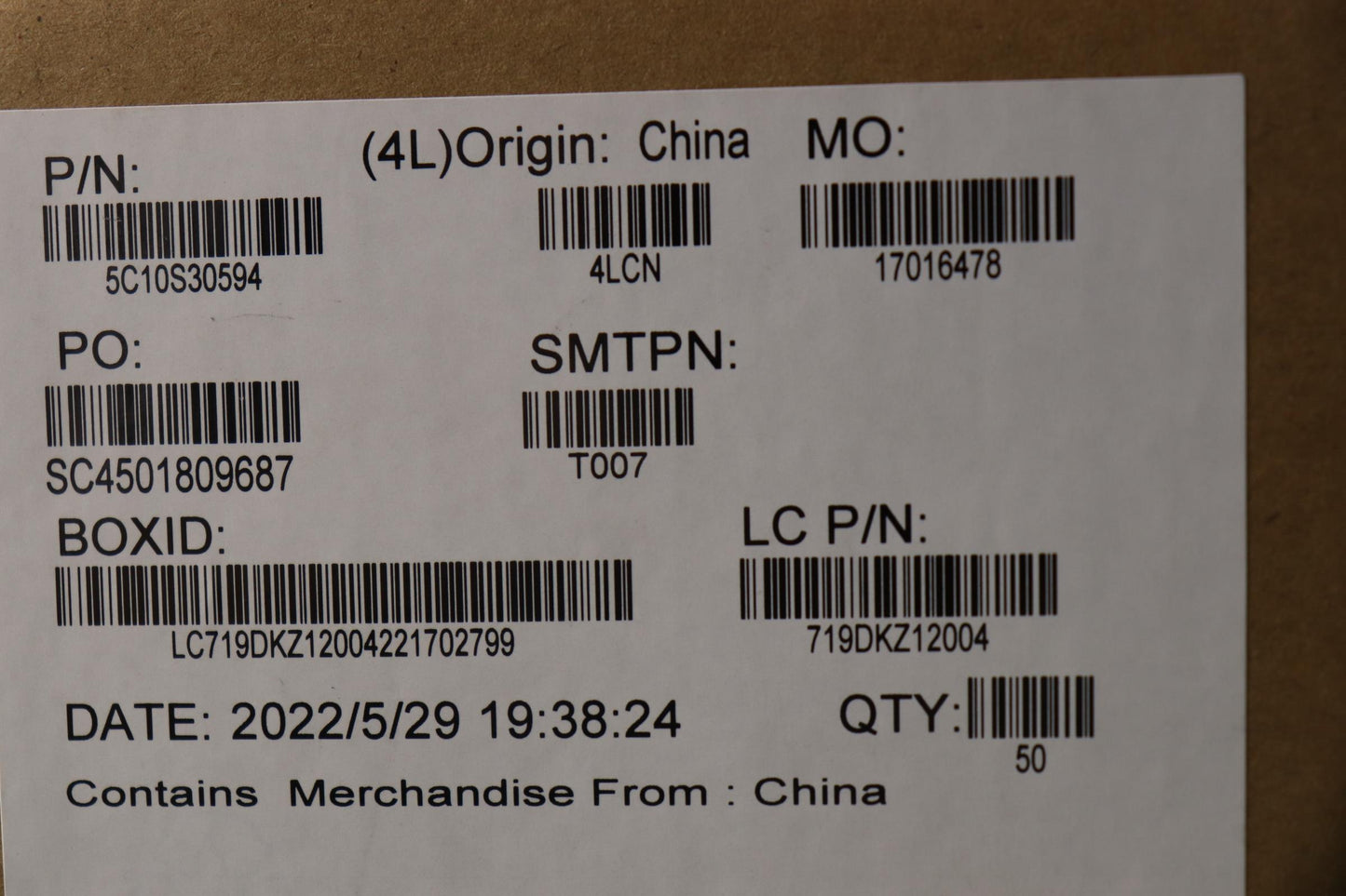 Lenovo Cable Tp Board Cable L 82Tl - 5C10S30594