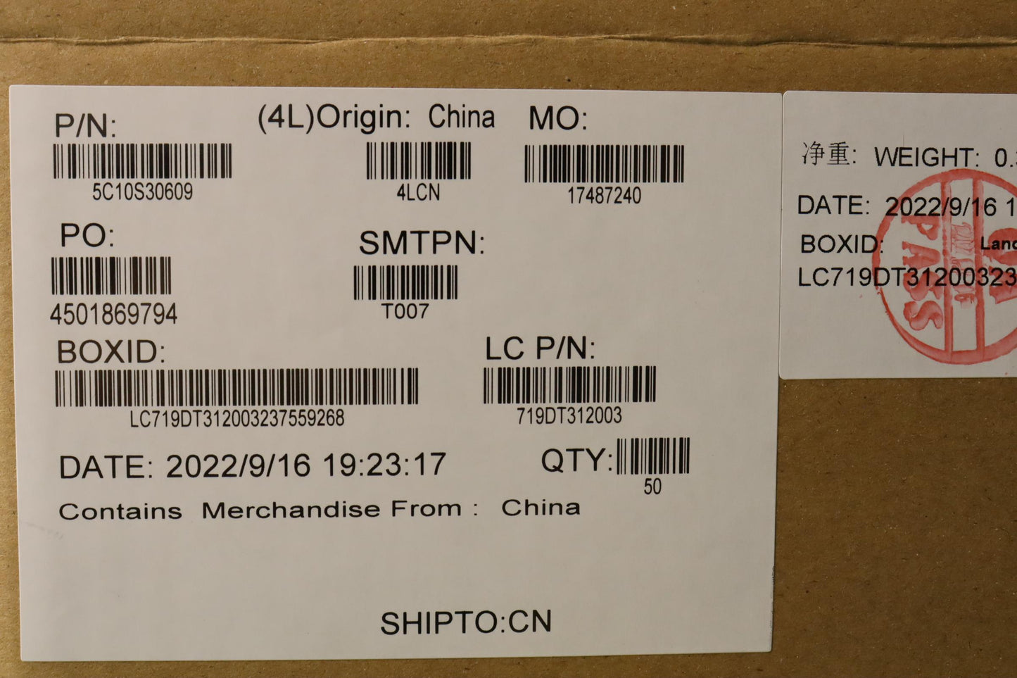 Lenovo Cable Edp Cable L 82Uu 22K - 5C10S30609