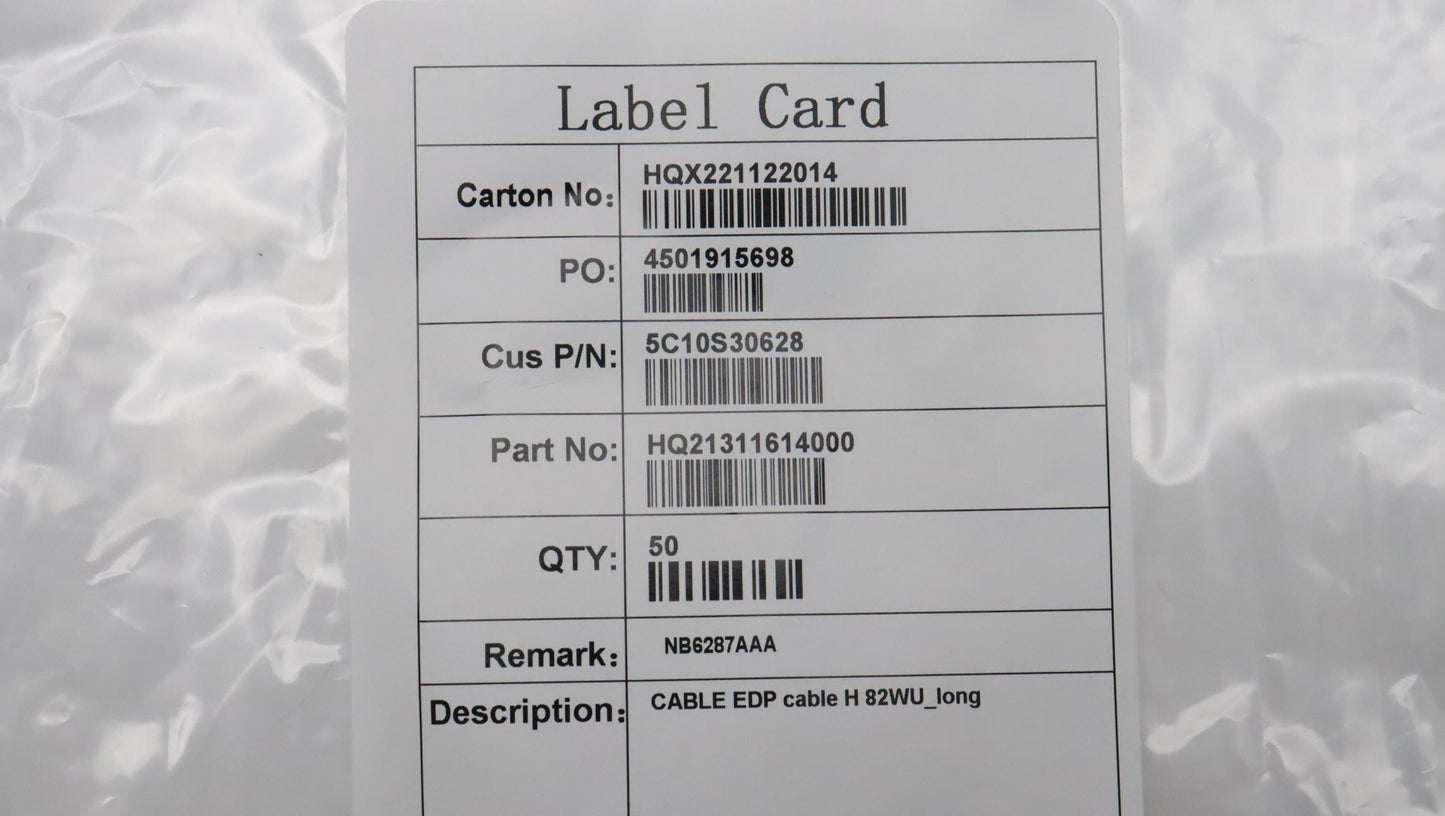 Lenovo Cable Edp Cable H 82Wu_Long - 5C10S30628