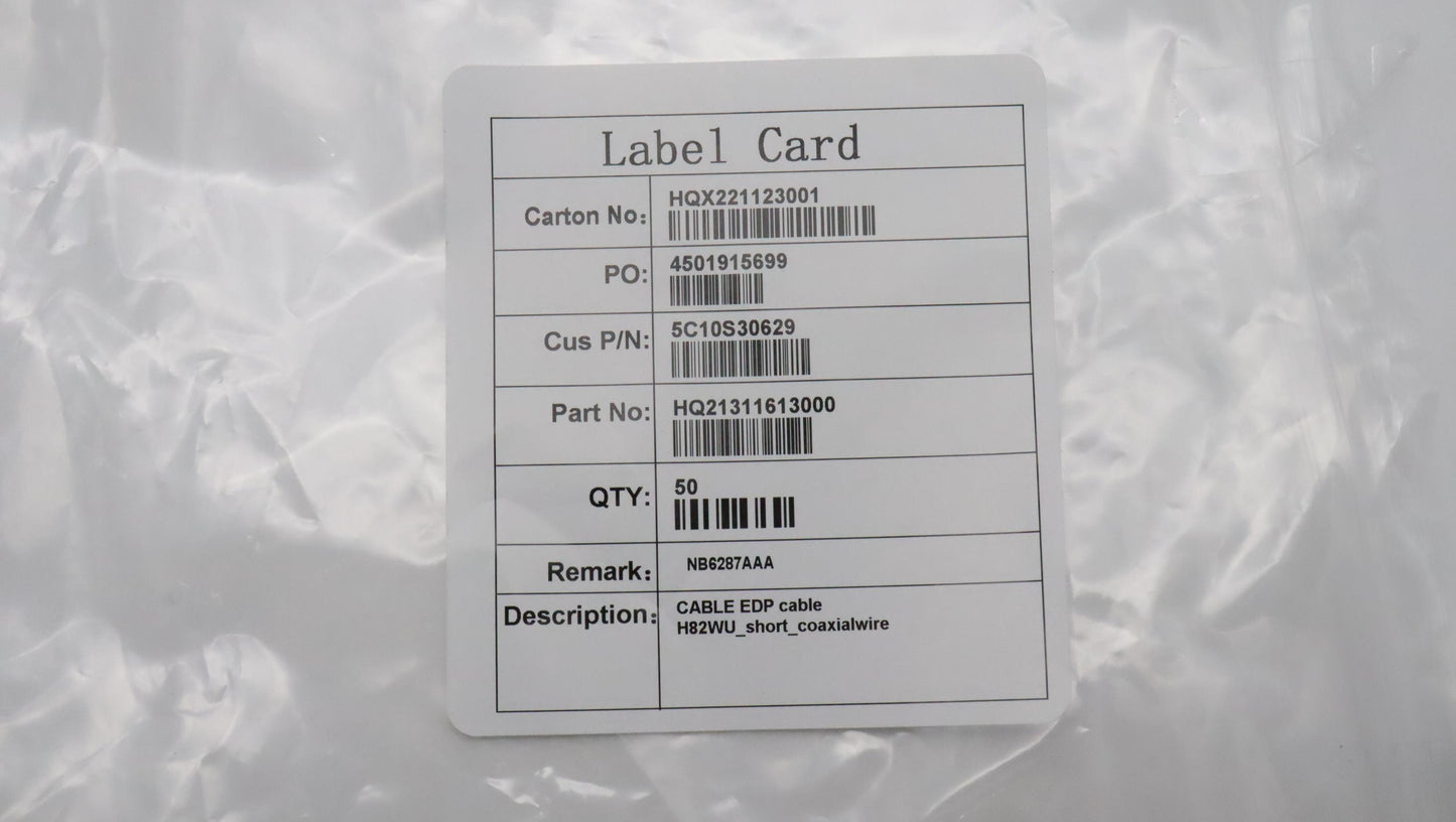 Lenovo Cable Edp Cable H82Wu_Short_Co - 5C10S30629
