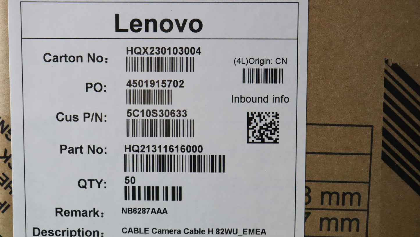 Lenovo Cable Camera Cable H 82Wu_Emea - 5C10S30633