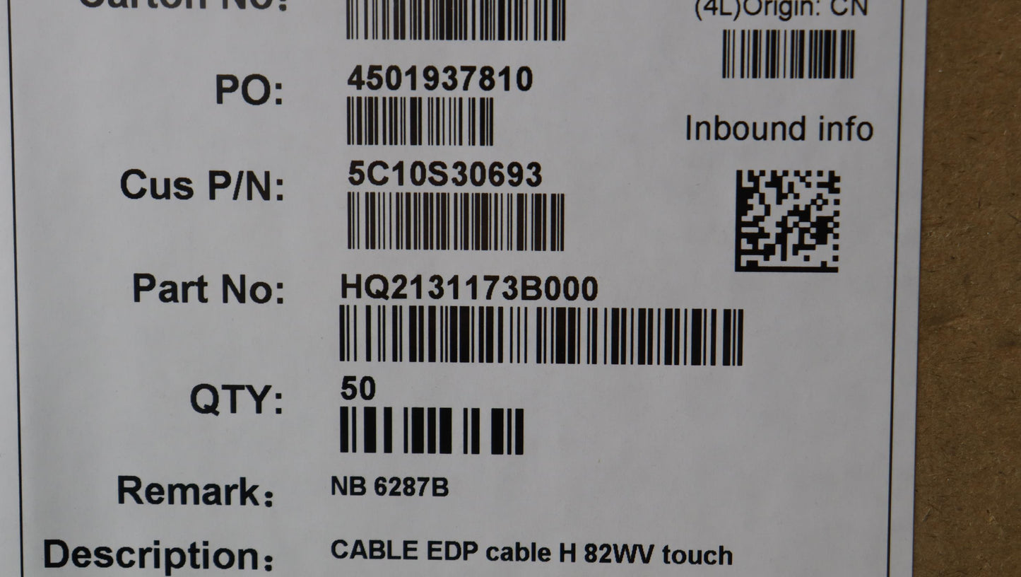 Lenovo Cable Edp Cable H 82Wv Touch - 5C10S30693