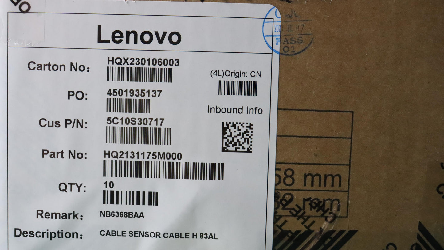 Lenovo Cable Sensor Cable H 83Al - 5C10S30717