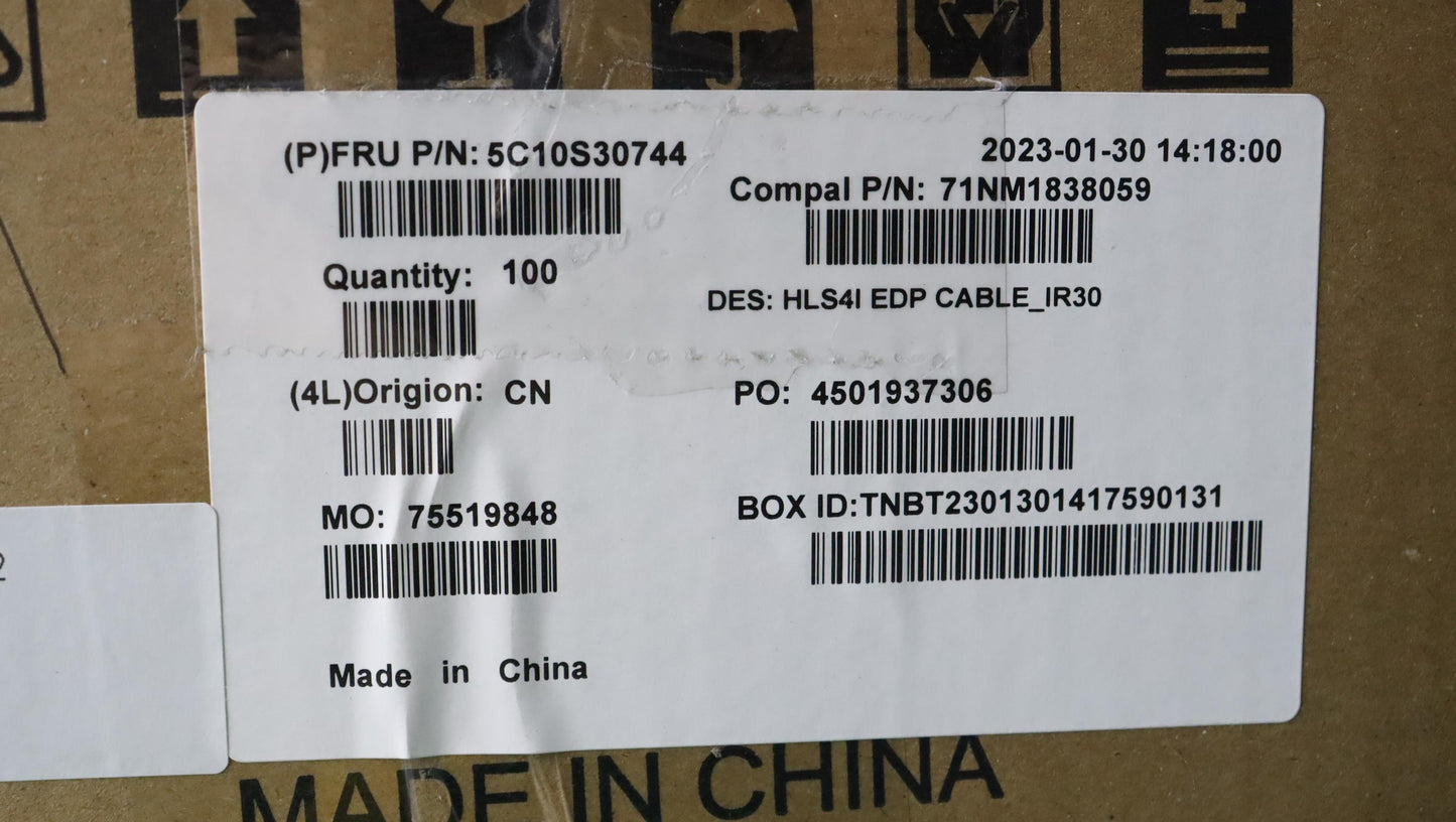 Lenovo Cable Edp Cable C 82Xd Ir30 - 5C10S30744