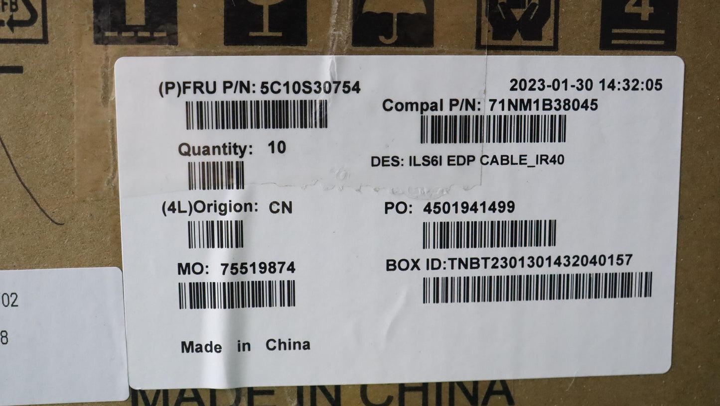 Lenovo Cable Edp Cable C 82Xf Ir40 - 5C10S30754
