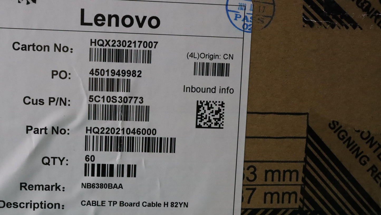Lenovo Cable Tp Board Cable H 82Yn - 5C10S30773