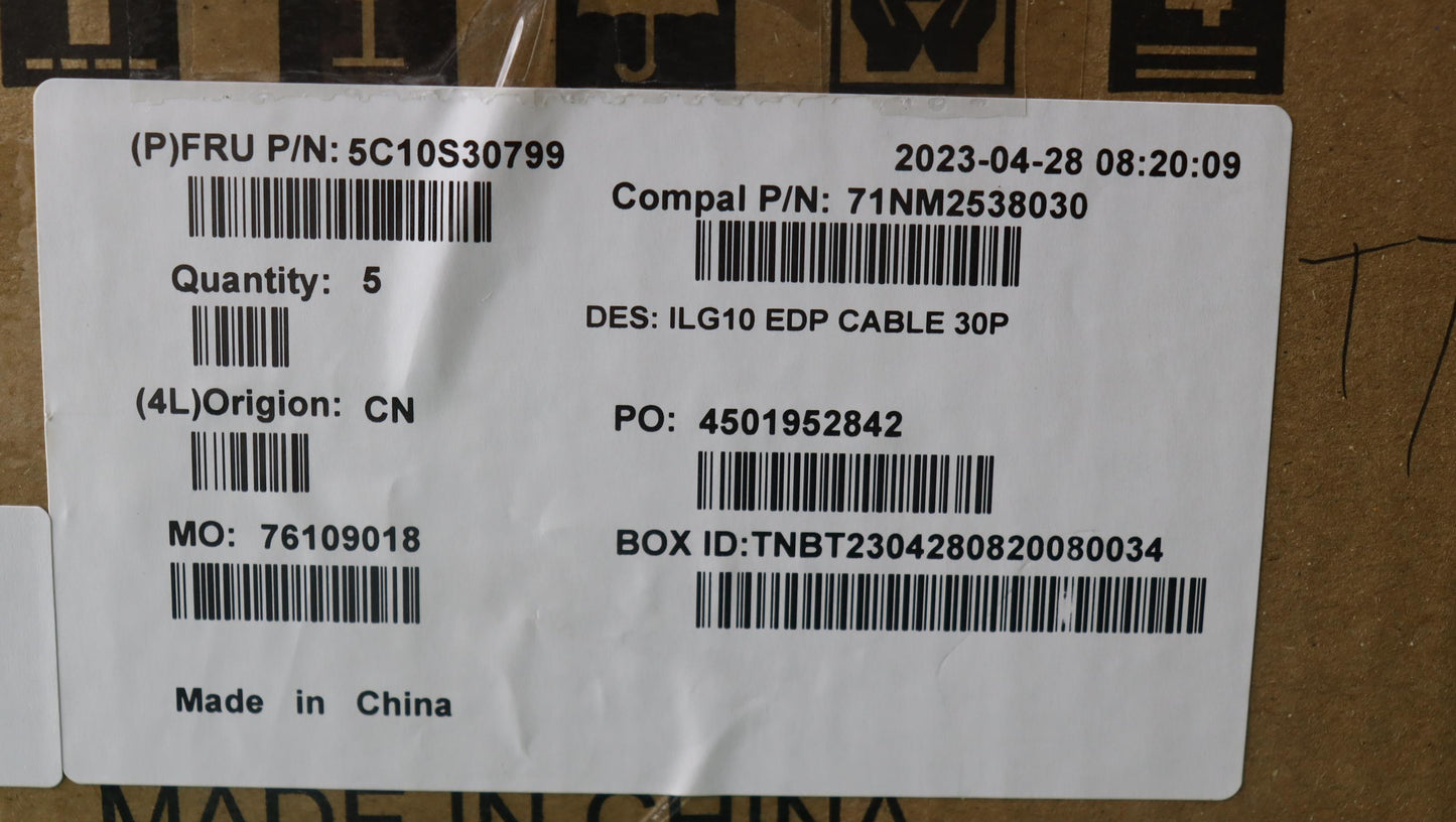 Lenovo Cable Edp Cable C 82Xv 30P - 5C10S30799