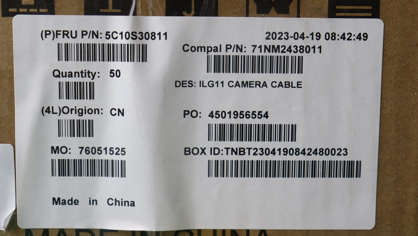Lenovo Cable Camera Cable C 82Xw - 5C10S30811