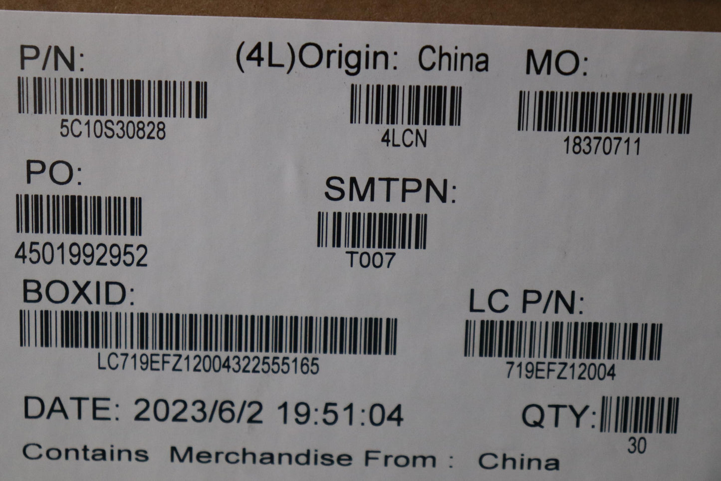 Lenovo Cable Cable L82Yq Mb Left - 5C10S30828