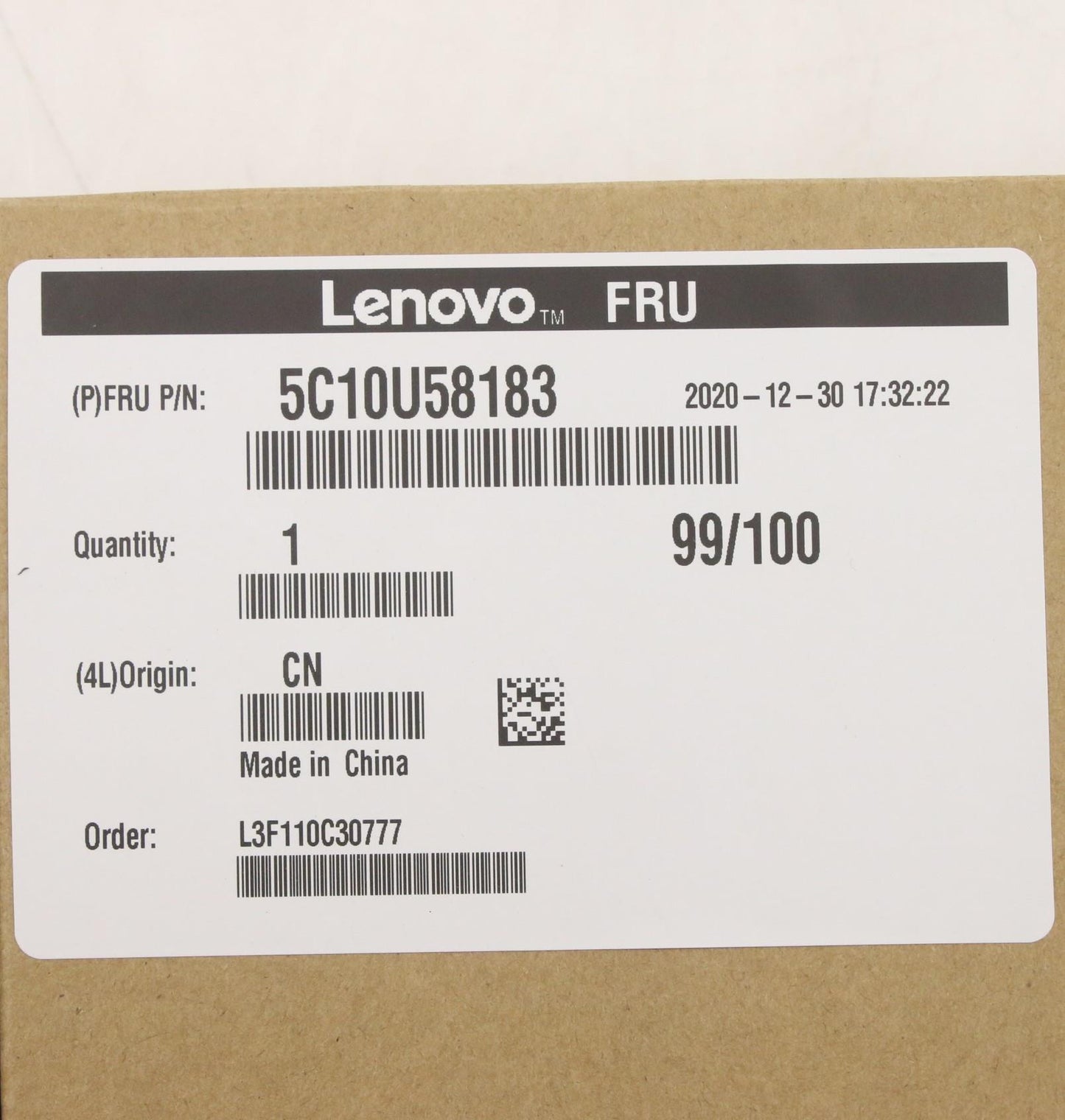 Lenovo Cable, Internal - 5C10U58183