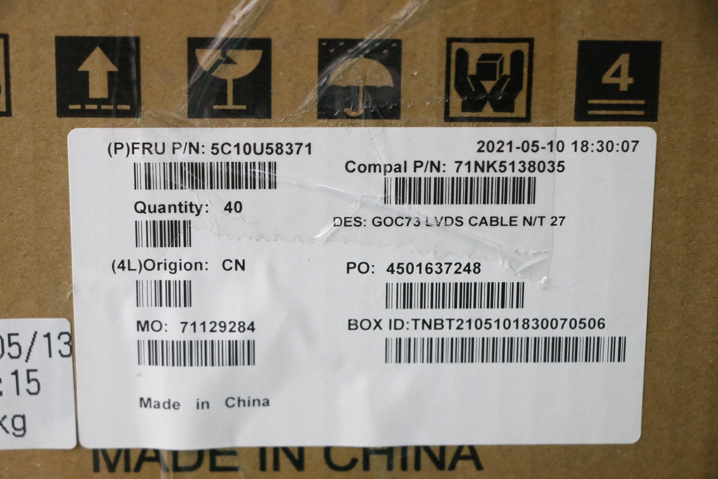 Lenovo Cable Lvds Ffc(27) - 5C10U58371