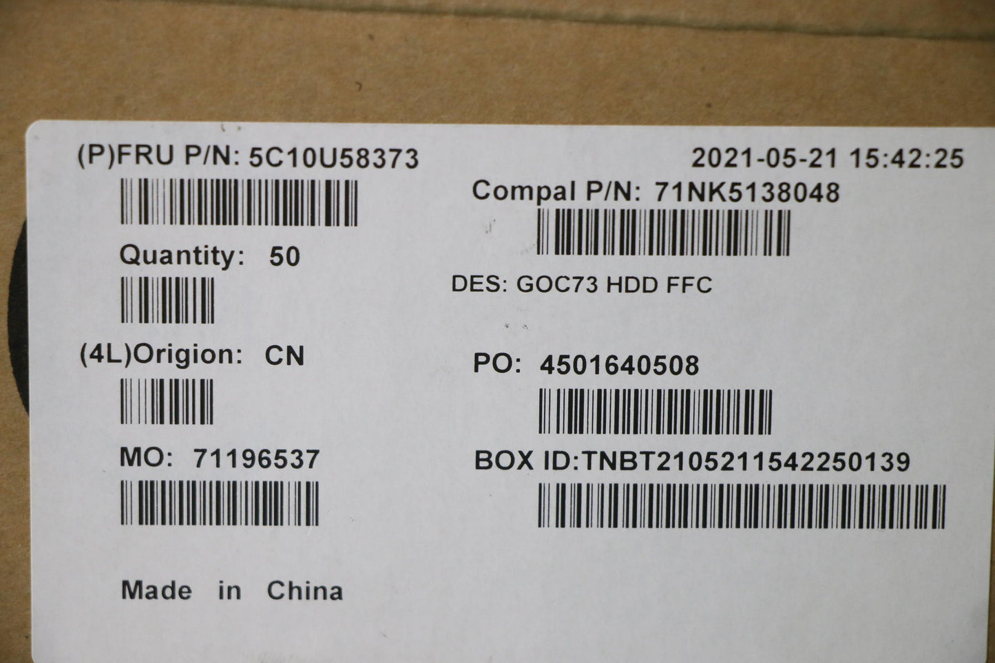 Lenovo Cable Ffc M/B-Hdd 31D - 5C10U58373