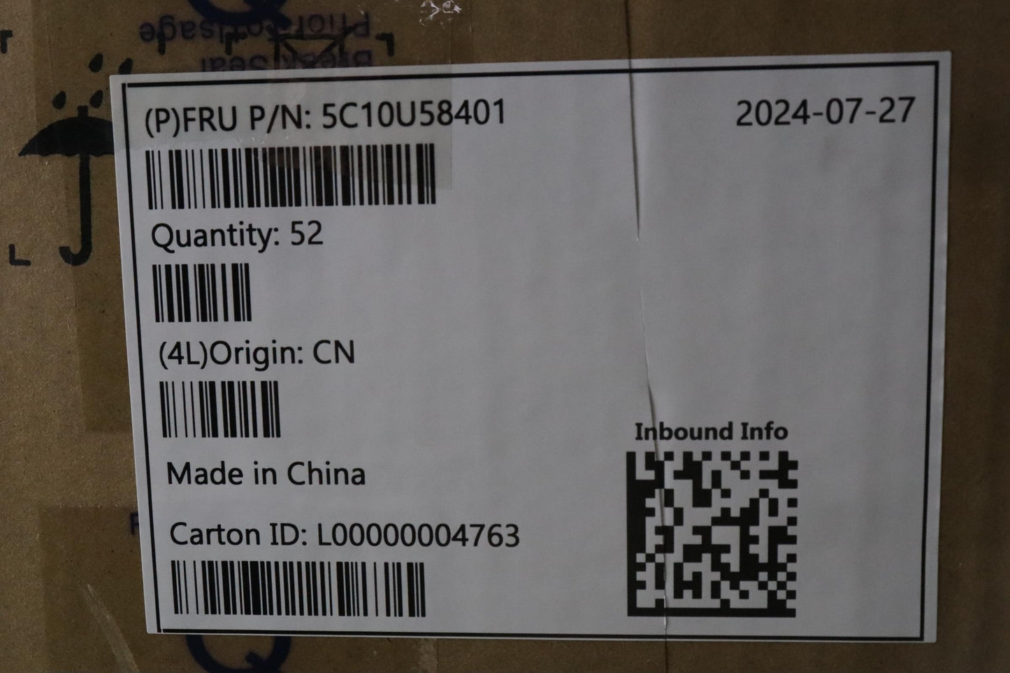 Lenovo Cable Fru, 150Mm C2 Switch Cab - 5C10U58401