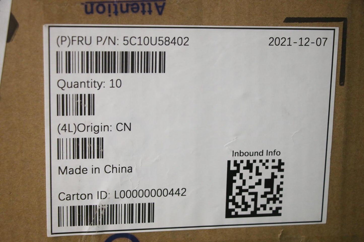 Lenovo Cable Fru160Mm Red Logo Cable_ - 5C10U58402