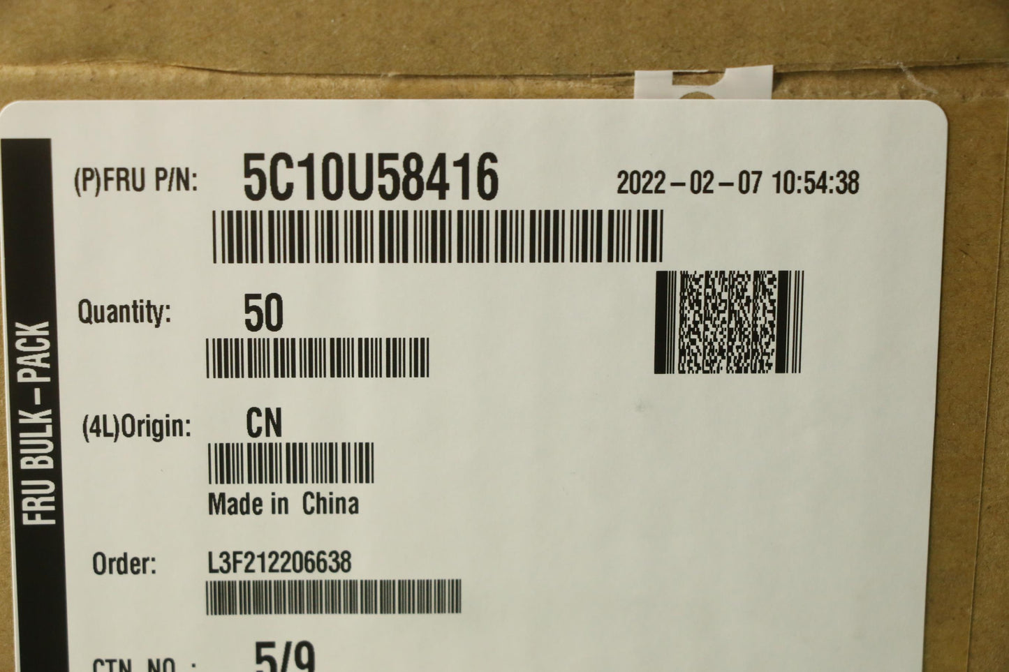 Lenovo Cable Fru, 250Mm Sensor Cable_ - 5C10U58416