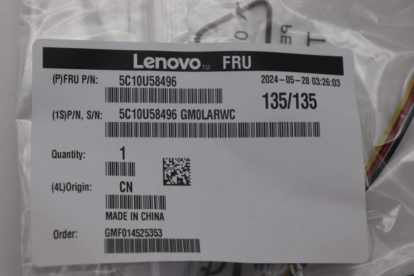 Lenovo Cable Fru Sata 520Mm+Pwr 150 M - 5C10U58496