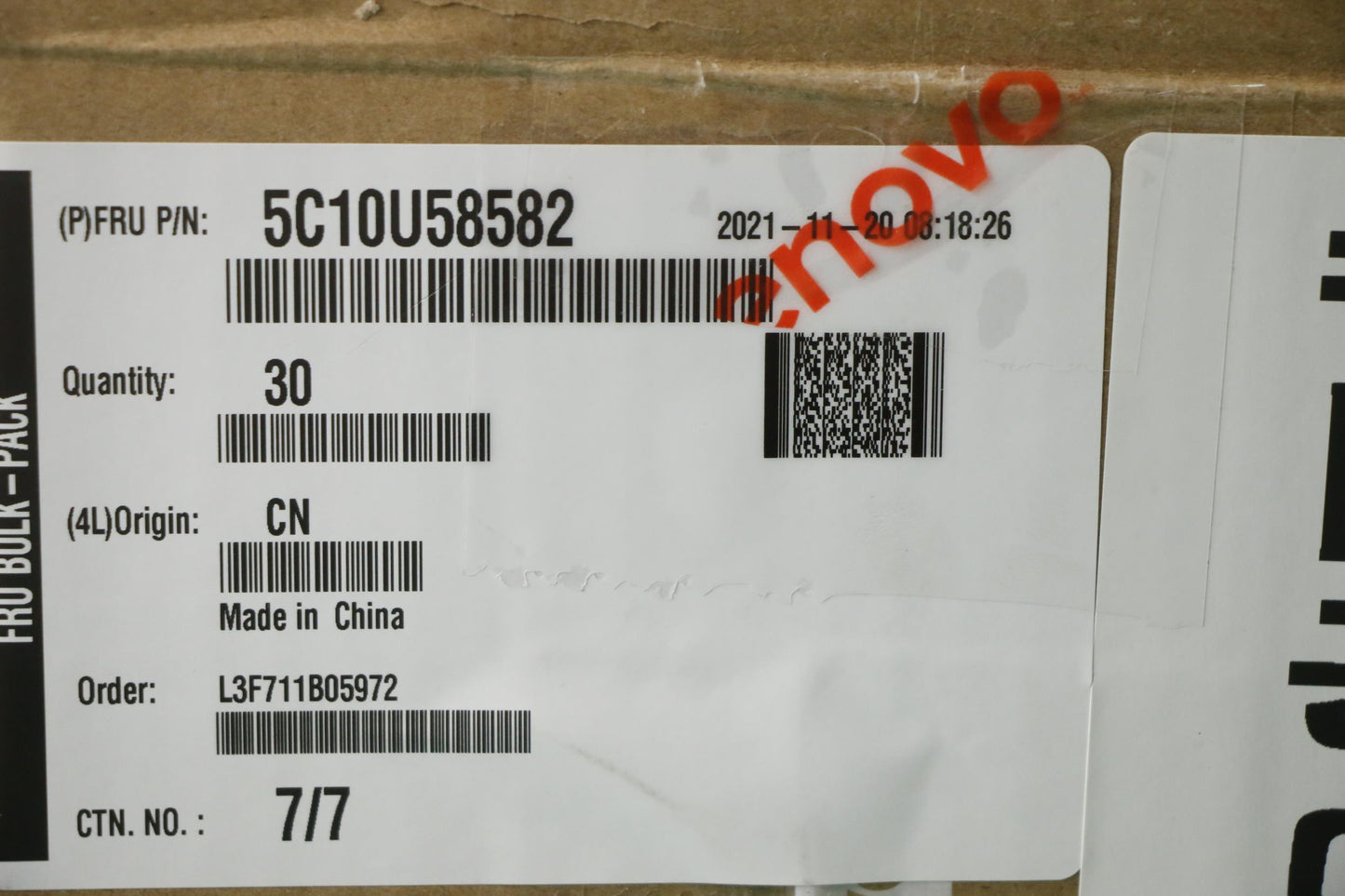 Lenovo Cable Fru,300Mm 70_30 Spk Cabl - 5C10U58582