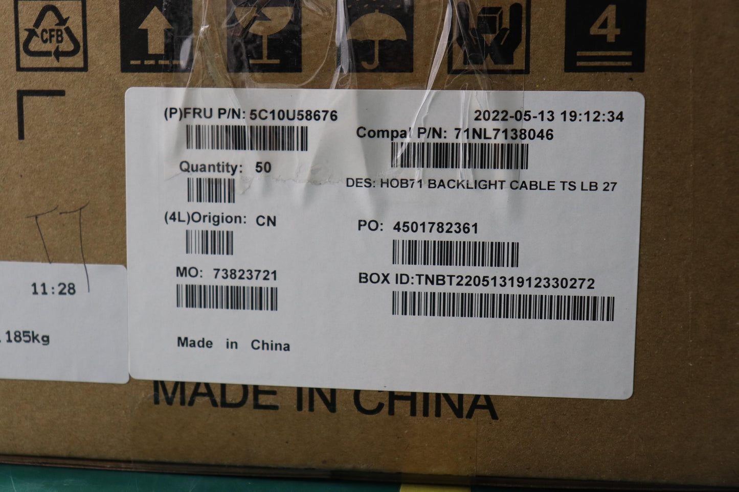 Lenovo Cable M/B-Qhd_Touch_Lb - 5C10U58676