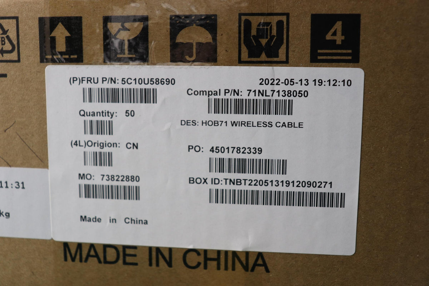 Lenovo Cable Mb_Wc - 5C10U58690