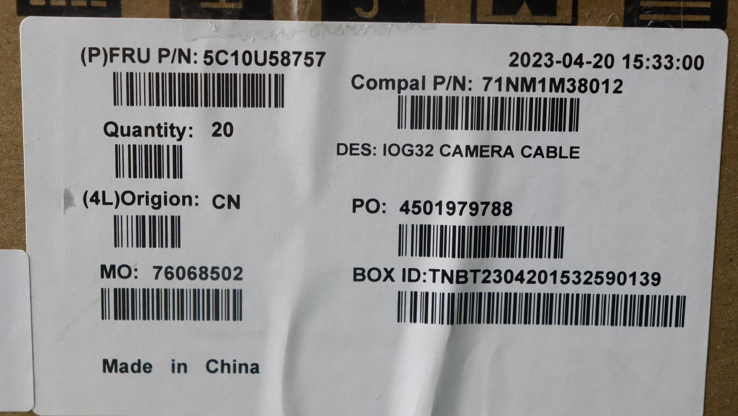Lenovo Cable Fru,H-Conn Set 7Hq C/B-C - 5C10U58757