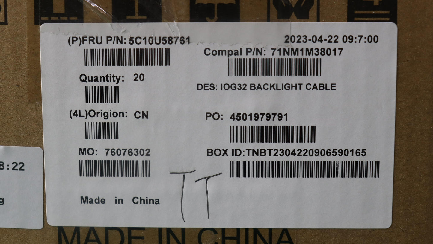 Lenovo Cable Fru,H-Conn Set 7Hq C/B-L - 5C10U58761