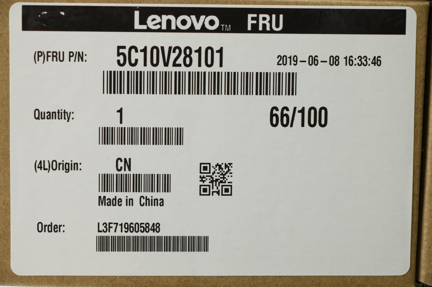 Lenovo Cable Power Button - 5C10V28101