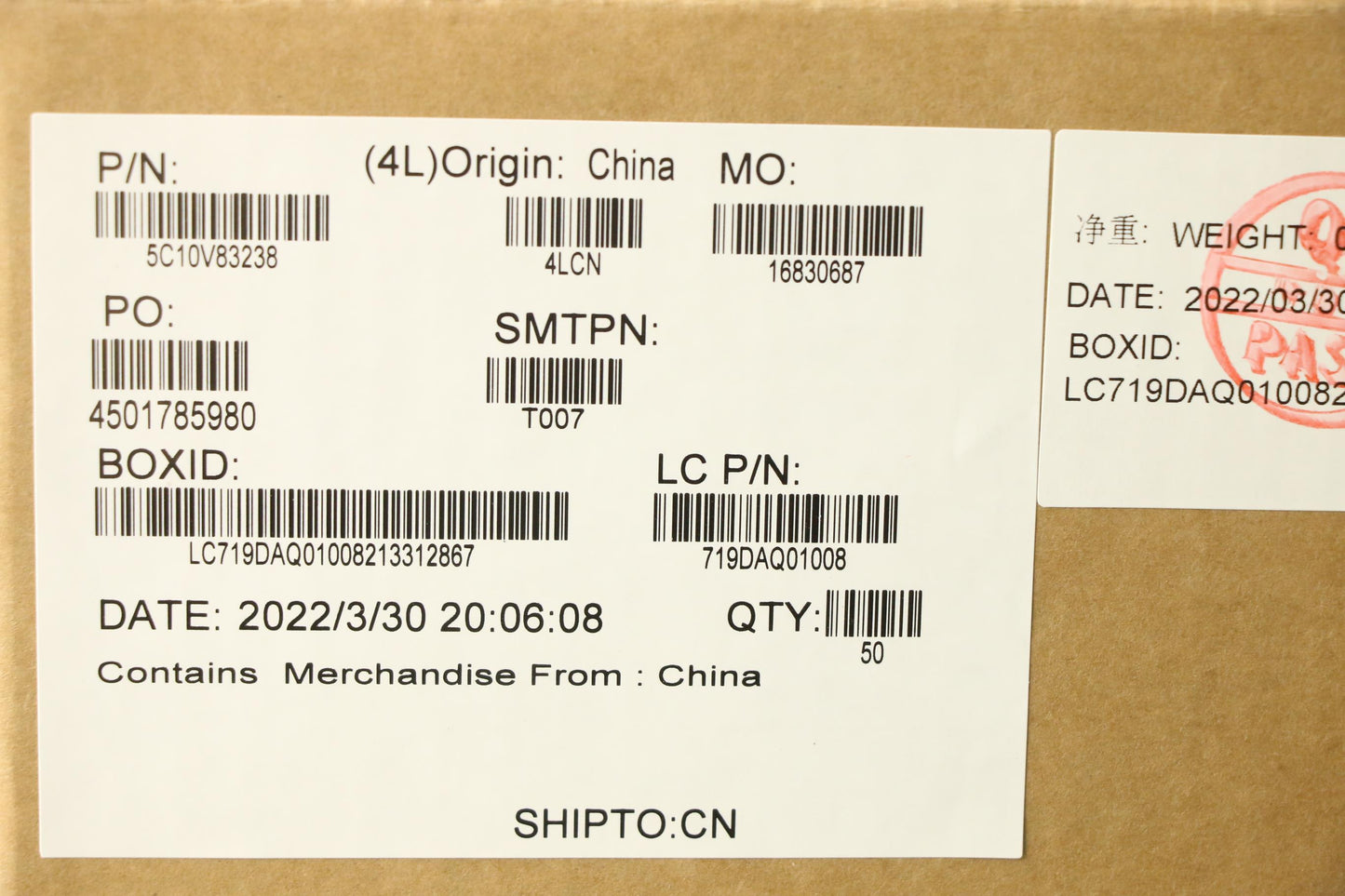 Lenovo Cable Fpc,Touchpad,Wwan,Hongyu - 5C10V83238