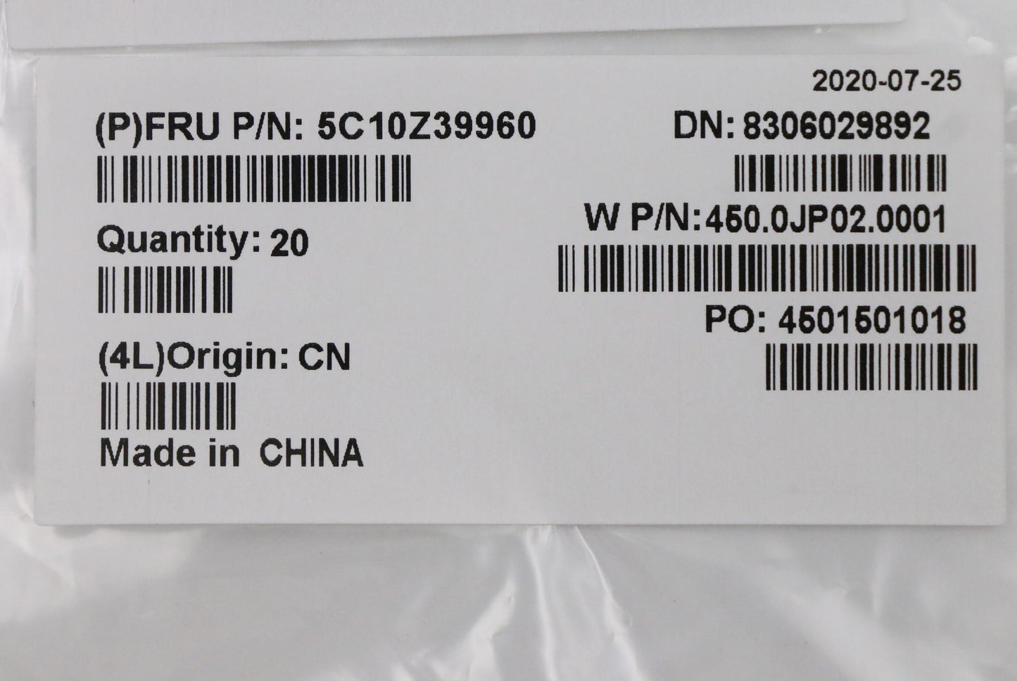 Lenovo Cable Ffc Cablep-Sensor - 5C10Z39960