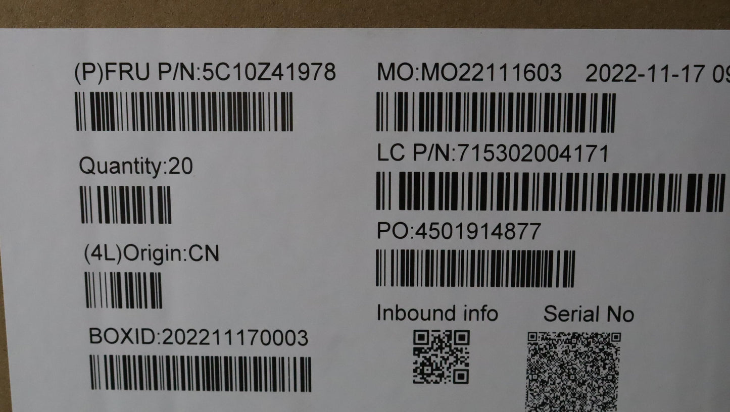 Lenovo Cable Fru Ts One Pwr Cable_Wt - 5C10Z41978