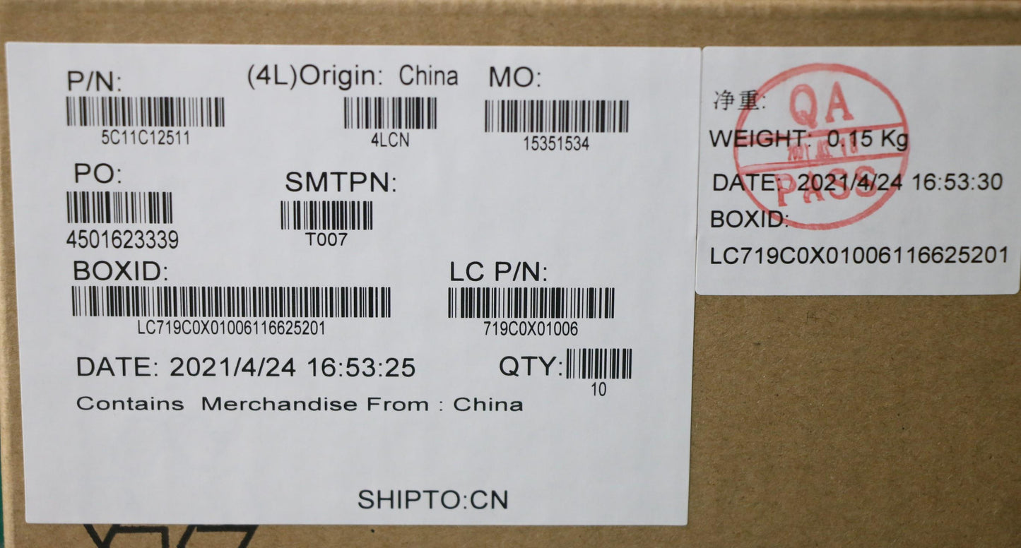 Lenovo FFC12PF Cable P0.5PAD=0.35 for Motherboard and Clickpad - 5C11C12511