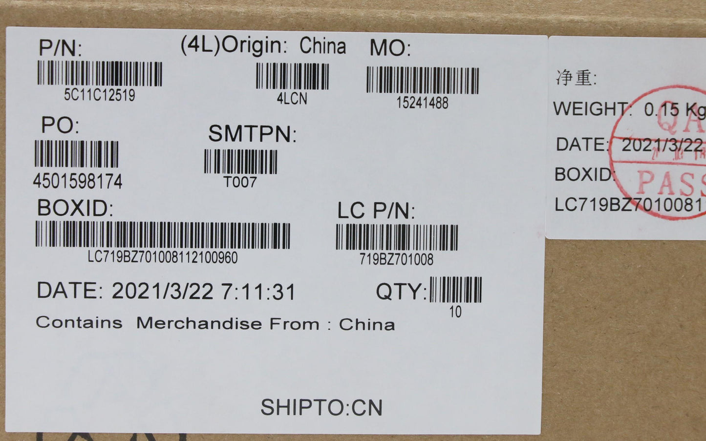 Lenovo Cable - 5C11C12519