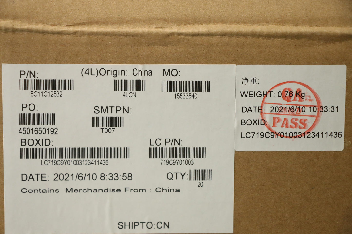 Lenovo Cable H-Conn 1Vp M/B Camera Co - 5C11C12532