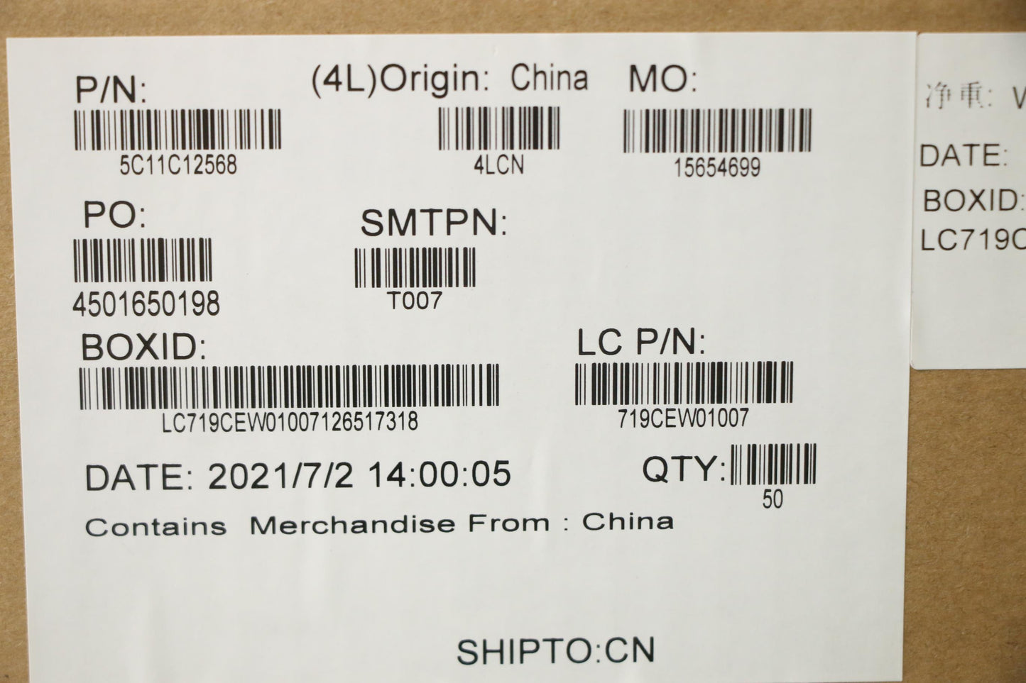 Lenovo Cable Fru Cable Touch Ir Camer - 5C11C12568