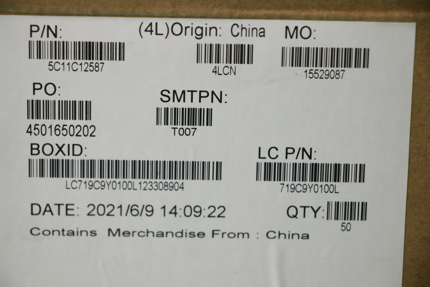 Lenovo Cable Fru Cable_Tiger Amd 1.0_ - 5C11C12587