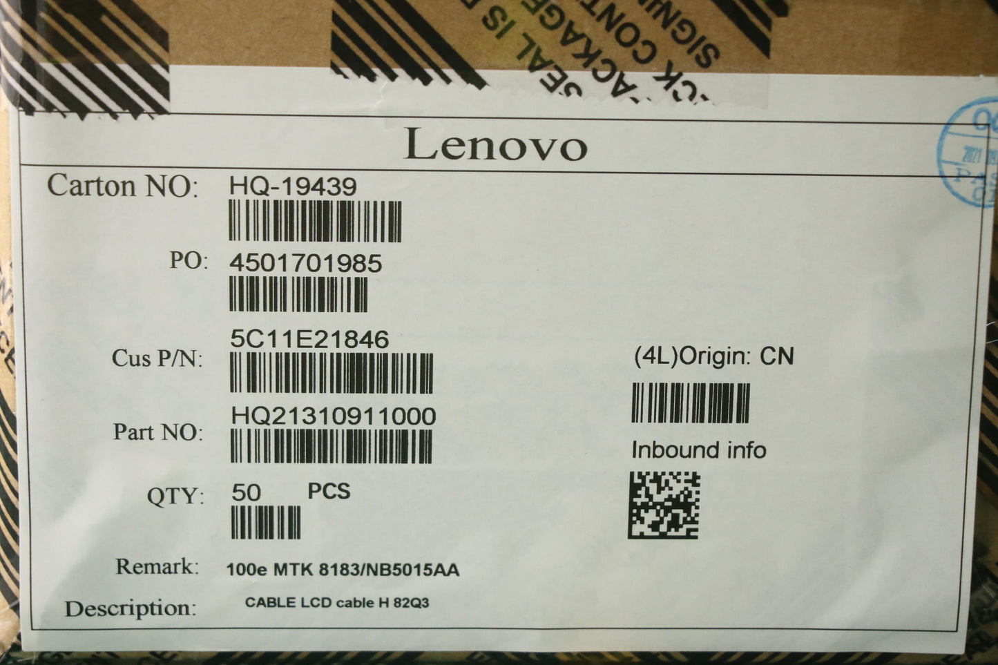 Lenovo Cable Lcd Cable H 82Q3 - 5C11E21846