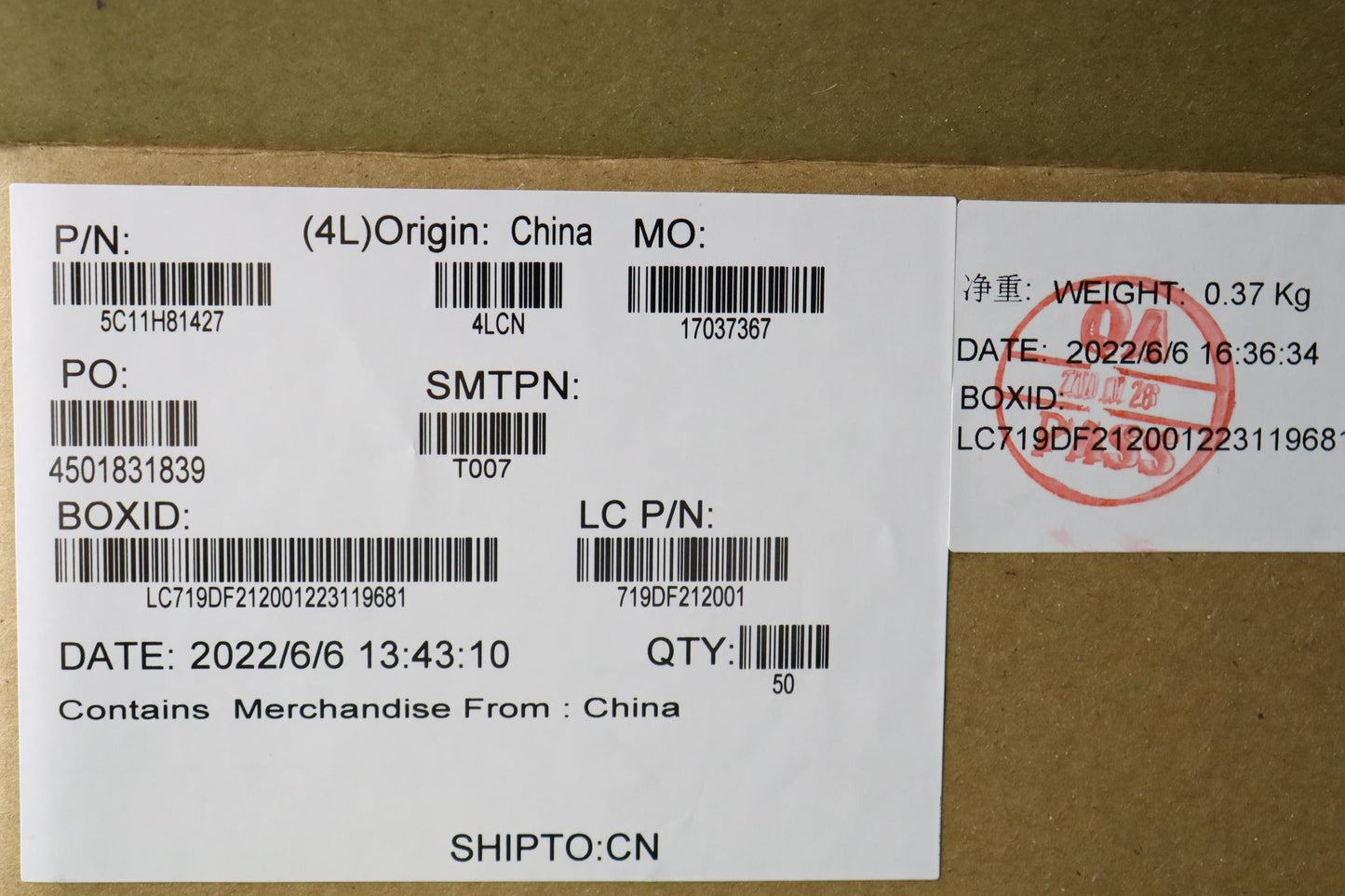 Lenovo EDP Cable for Oris JPL 1.0 - 5C11H81427