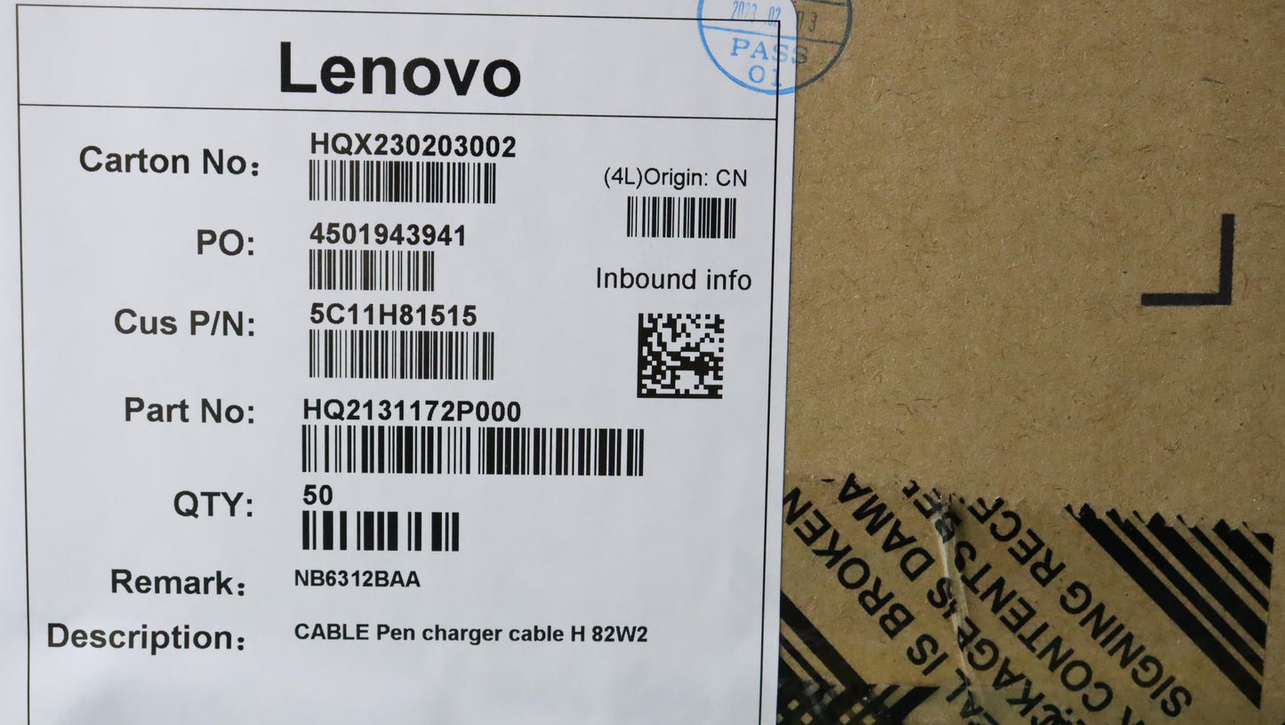 Lenovo (5C11H81515) Pen Charger Cable